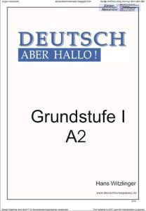 Deutsch aber HALLO - Grammatikübungen A2